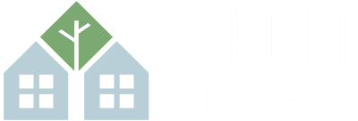 Podélné logo firmy Heightworkers, specialisté na výškové práce a solární řešení